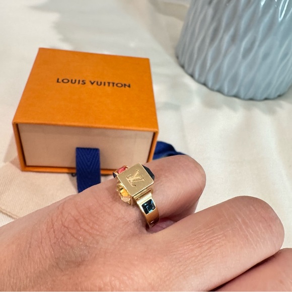 Louis Vuitton Multicolor Gamble Ring | Size US 5 - Picture 11 of 17